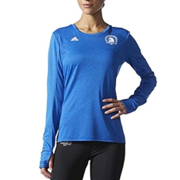 Brand New Adidas Women's Long Sleeved Marathon Running T-Shirt - Picture 1 of 16